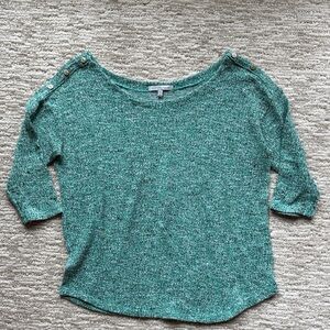 Charlotte Russe Teal Crew Neck Sweater